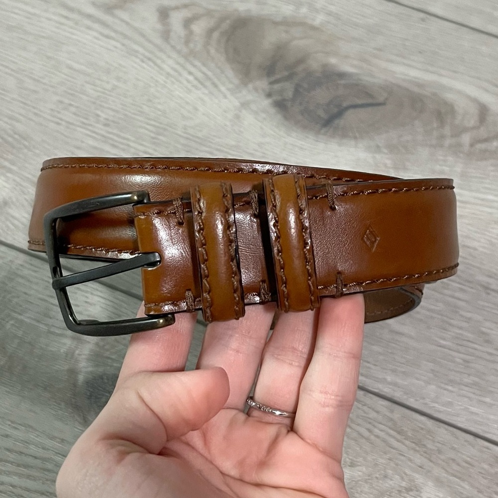 Joseph Abboud Brown Leather Belt 40/100